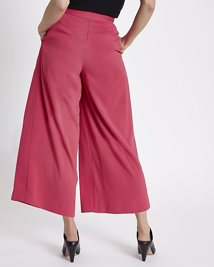 Coral pink culottes