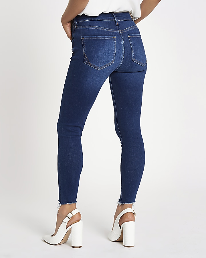 Petite blue Amelie super skinny jeans