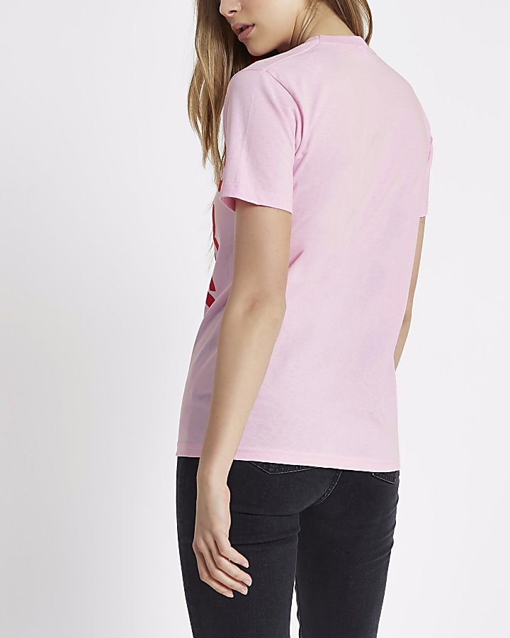 Pink ‘#labels are for clothes’ T-shirt