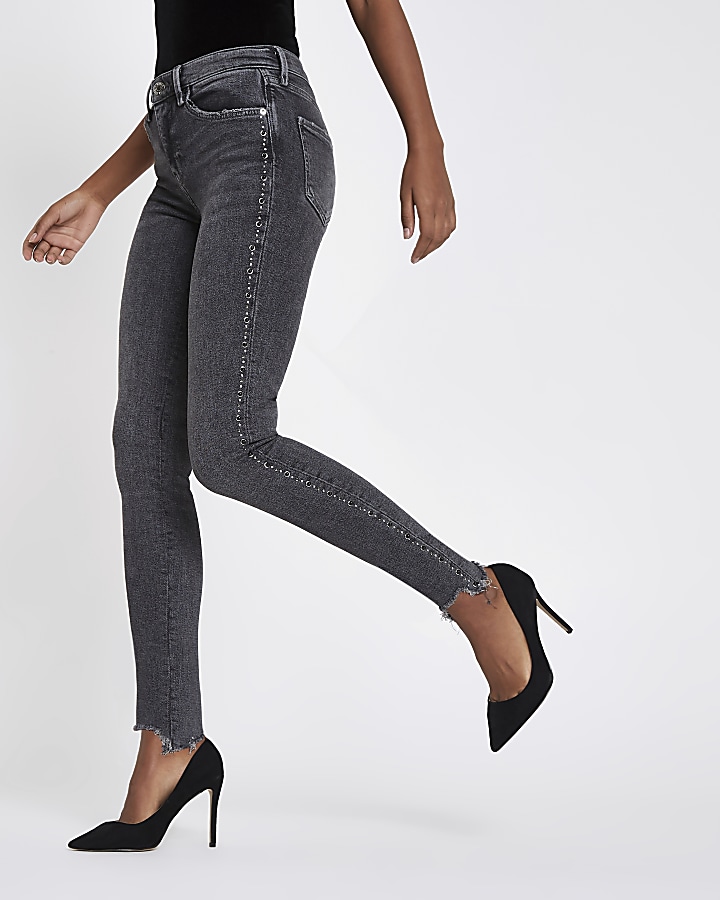 Grey Rl Amelie super skinny jeans