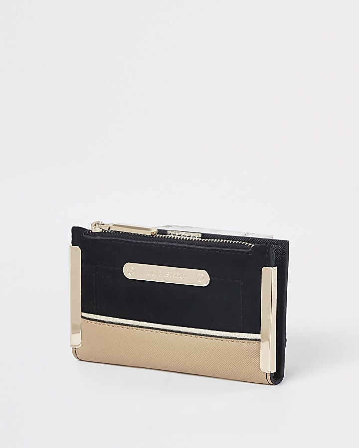 Black mini foldout purse