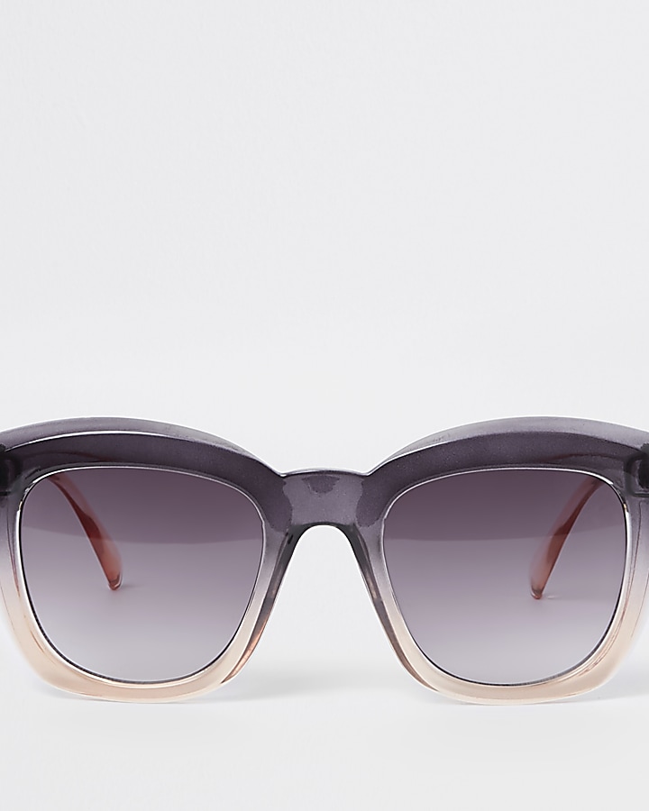 Pink ombre oversized sunglasses