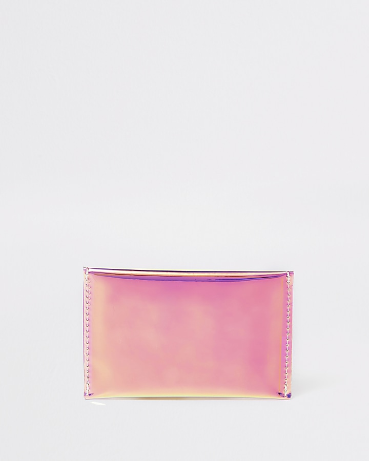 Yellow holographic perspex coin purse