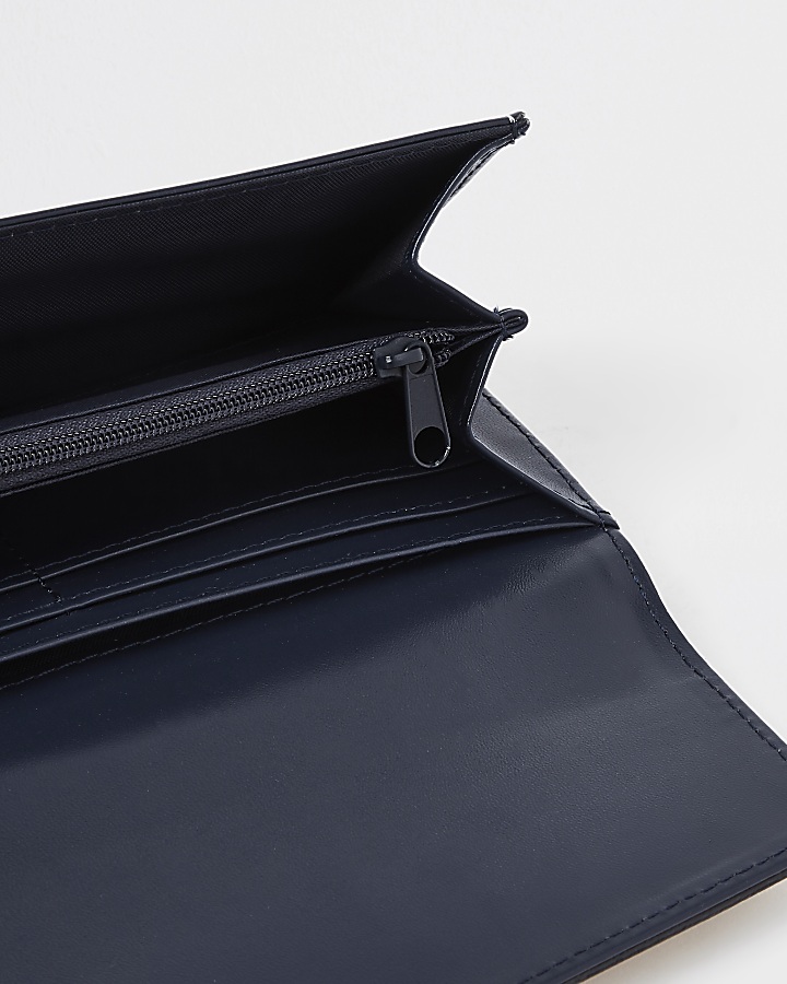 Beige stripe cutabout panel cliptop purse