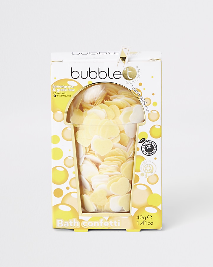Bubble bath confetti push pop