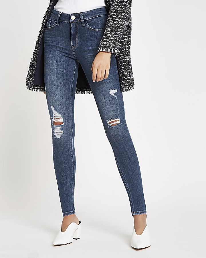 Blue Amelie ripped skinny jeans