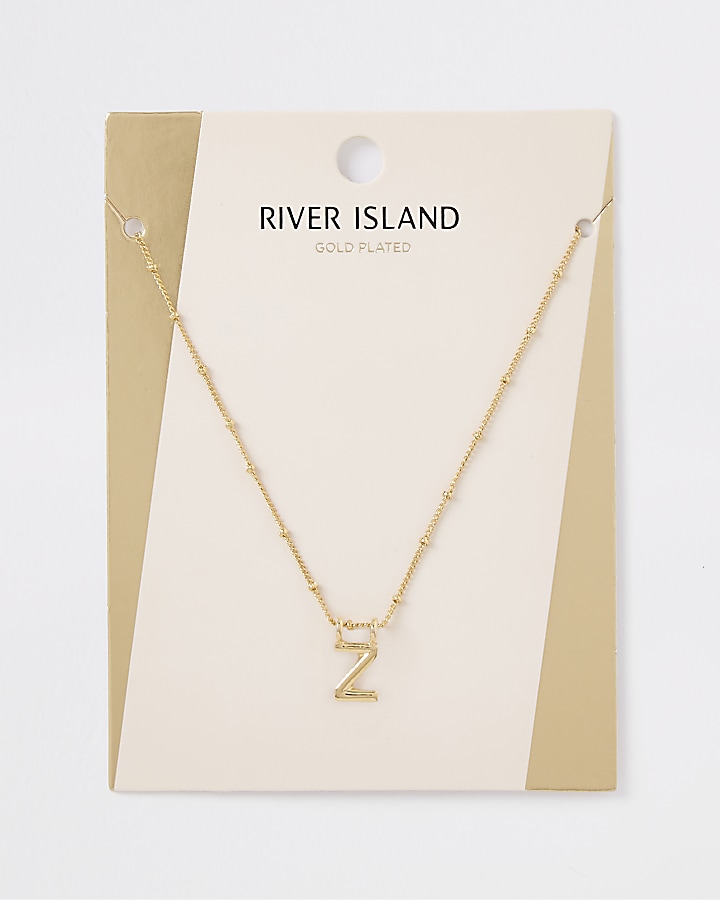 Gold plated ‘Z’ initial necklace