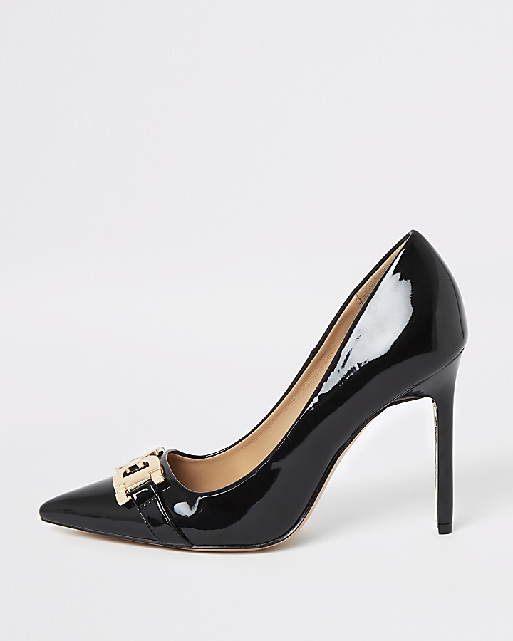 Black snaffle front court shoes