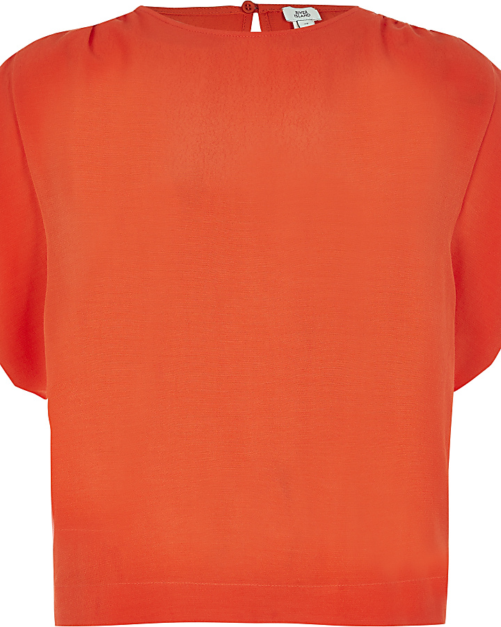 Bright orange short sleeve T-shirt
