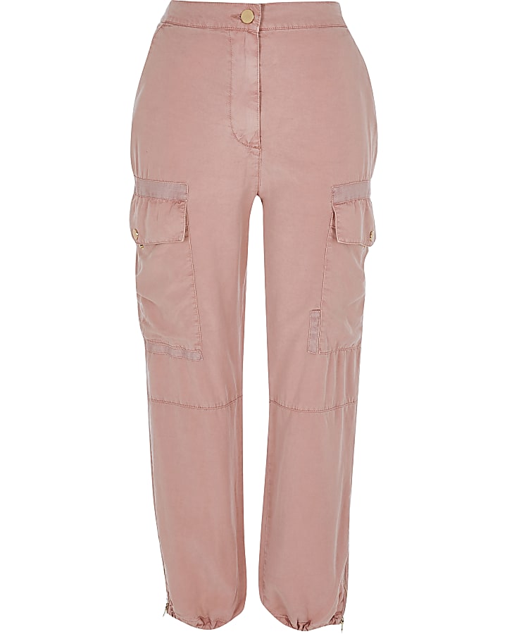 Pink utility trousers