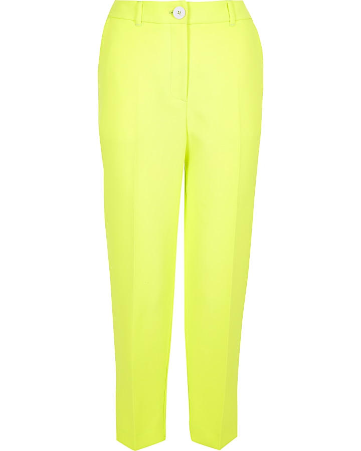 Lime cigarette trousers