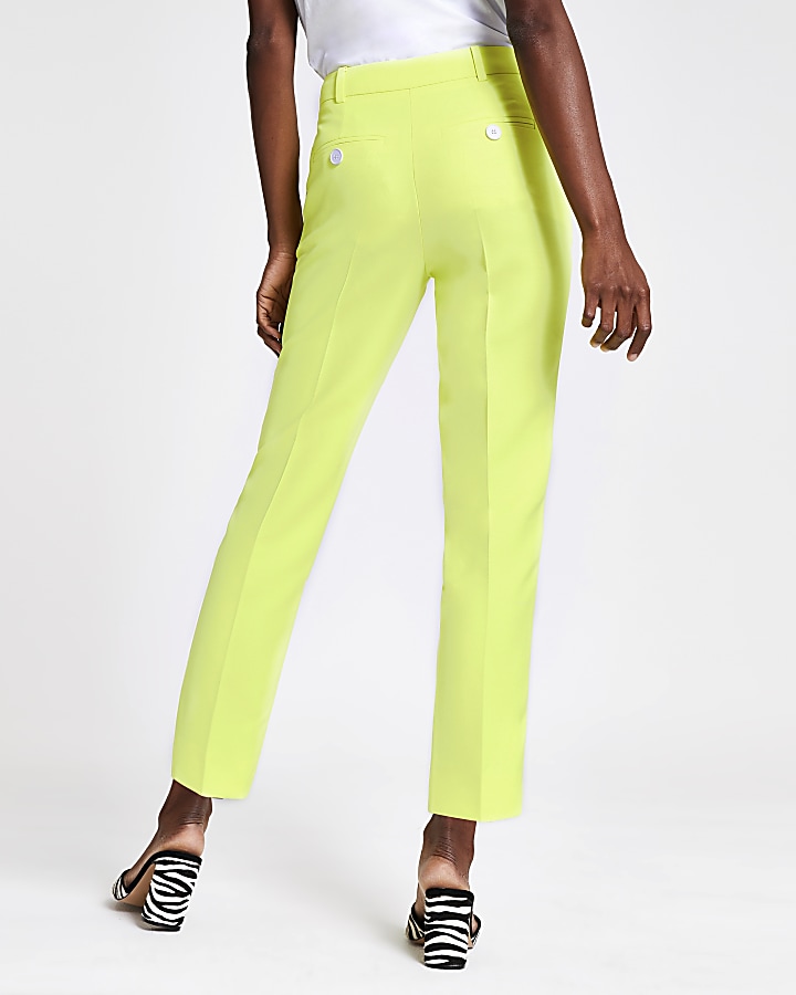 Lime cigarette trousers