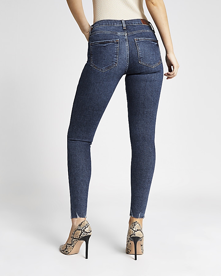 Dark blue Amelie super skinny jeans
