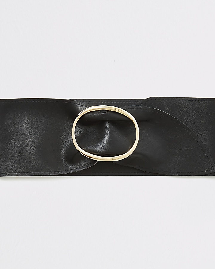 Black sash waist belt