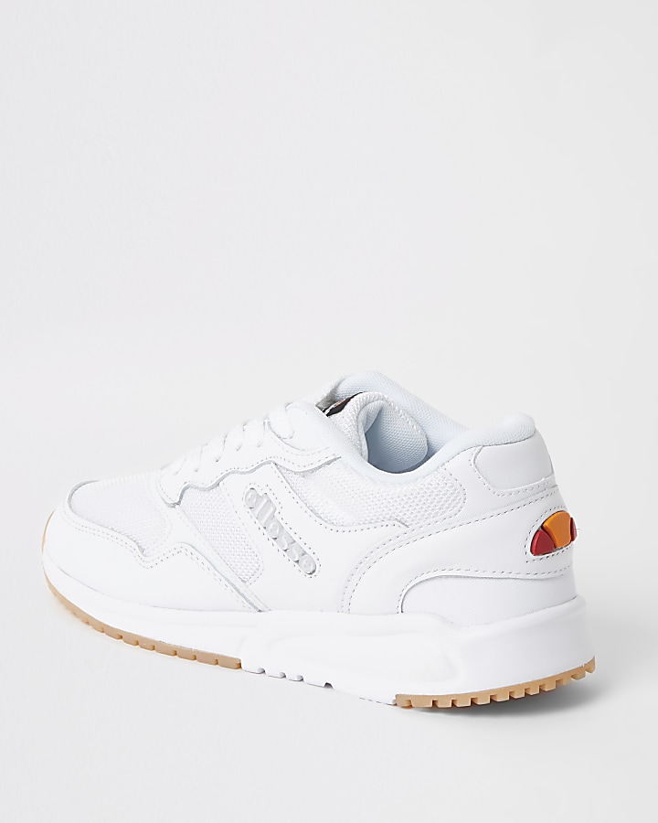 Ellesse NYC84 white lace-up trainers
