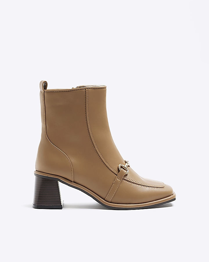 River island tan ankle hot sale boots