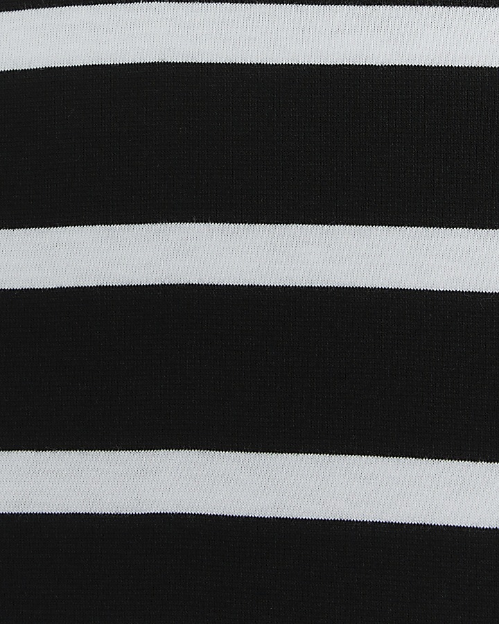 Black stripe t-shirt mini dress