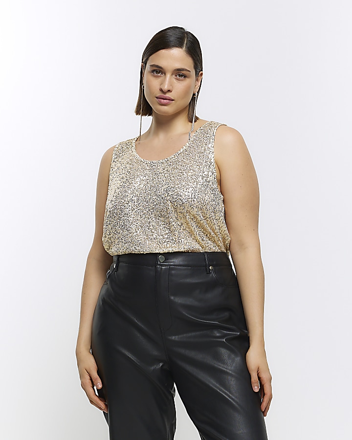 Gold sequin top river hot sale island