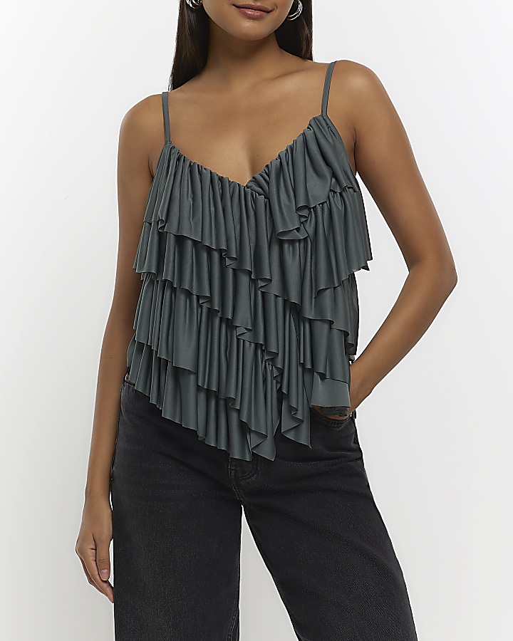 Ruffle cheap cami top