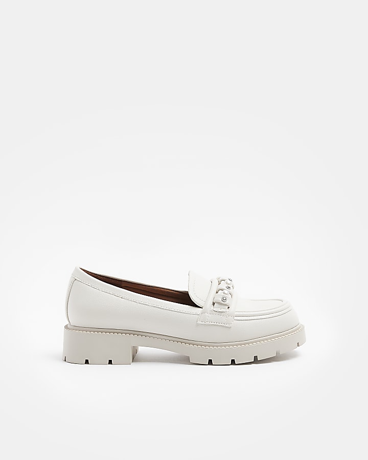 Cream Pearl Chunky Loafers