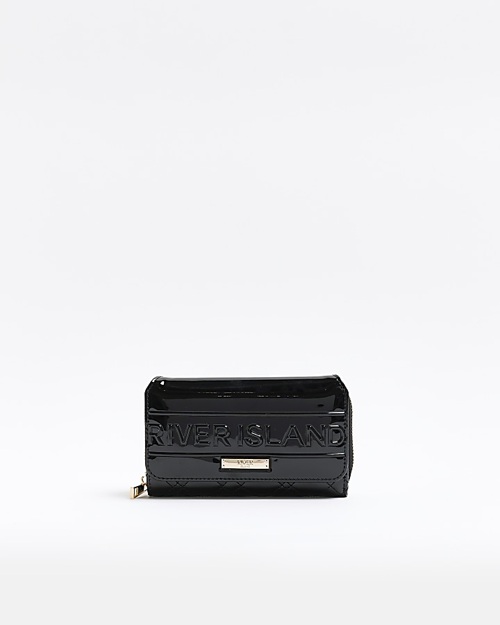 Black patent bag online river island