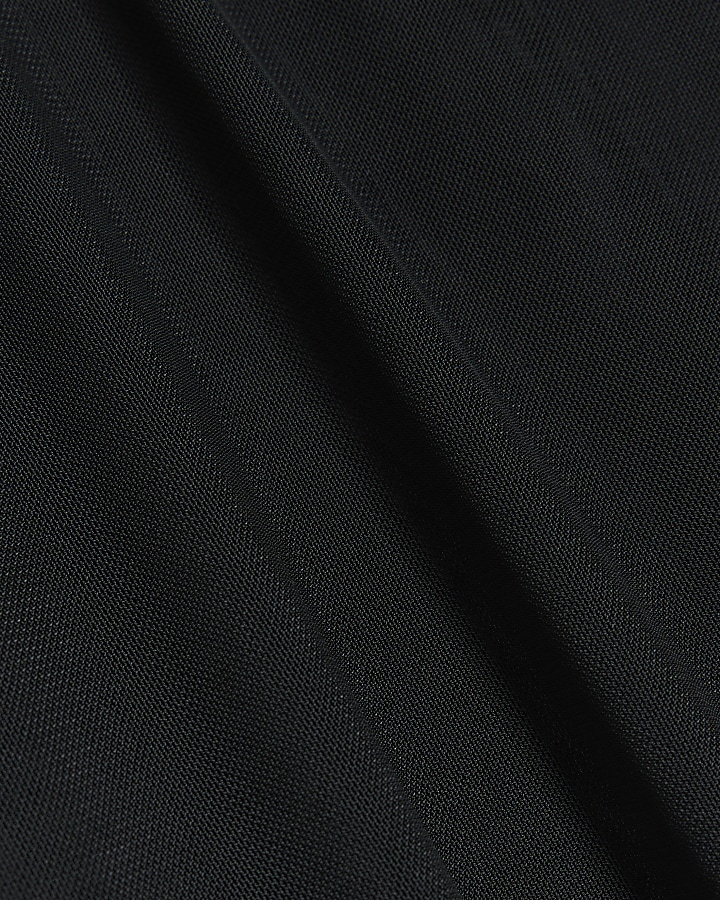 Black mesh maxi skirt | River Island