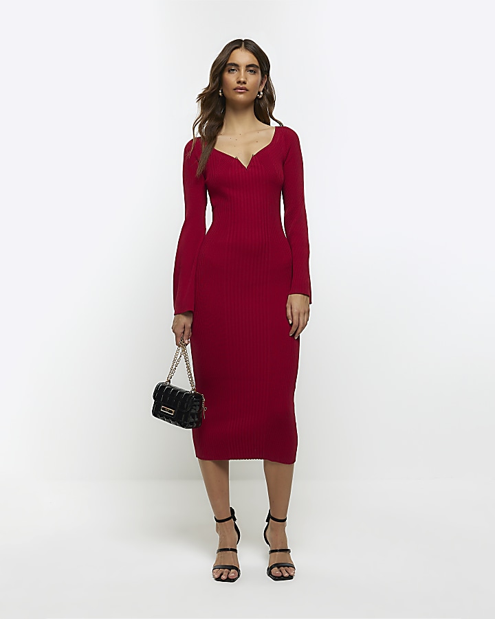 Long sleeve bodycon midi sale