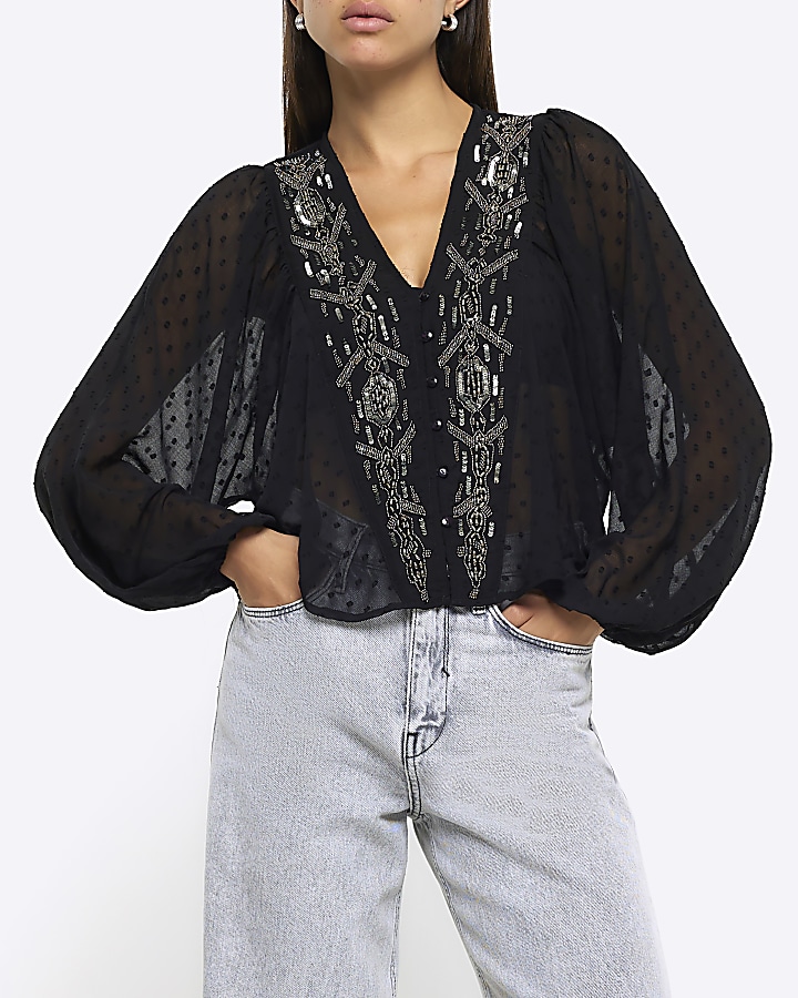 River island hot sale batwing top