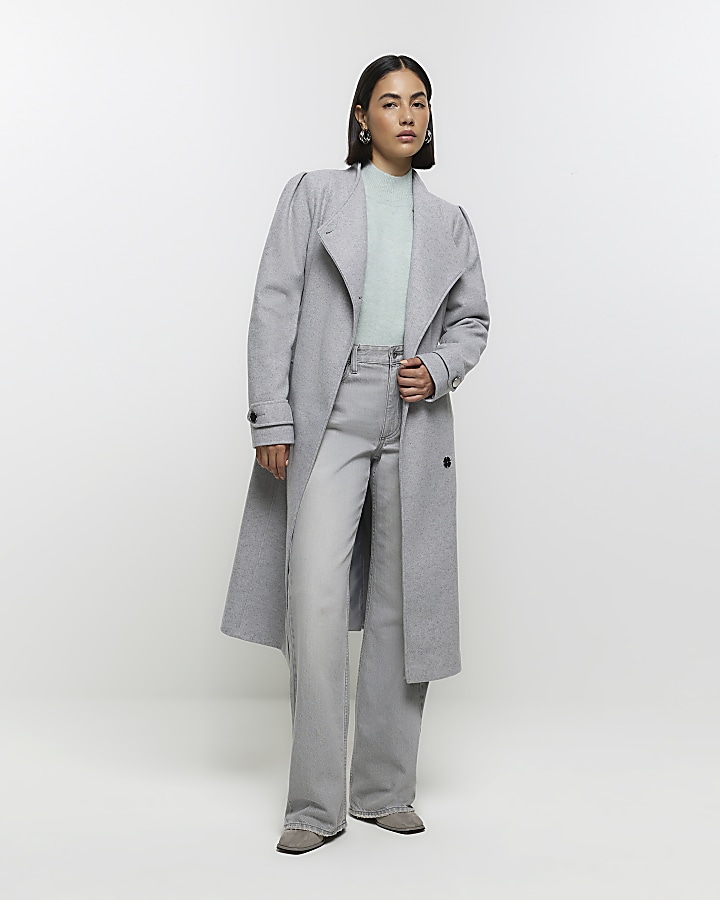 Women's belted wrap on sale coat