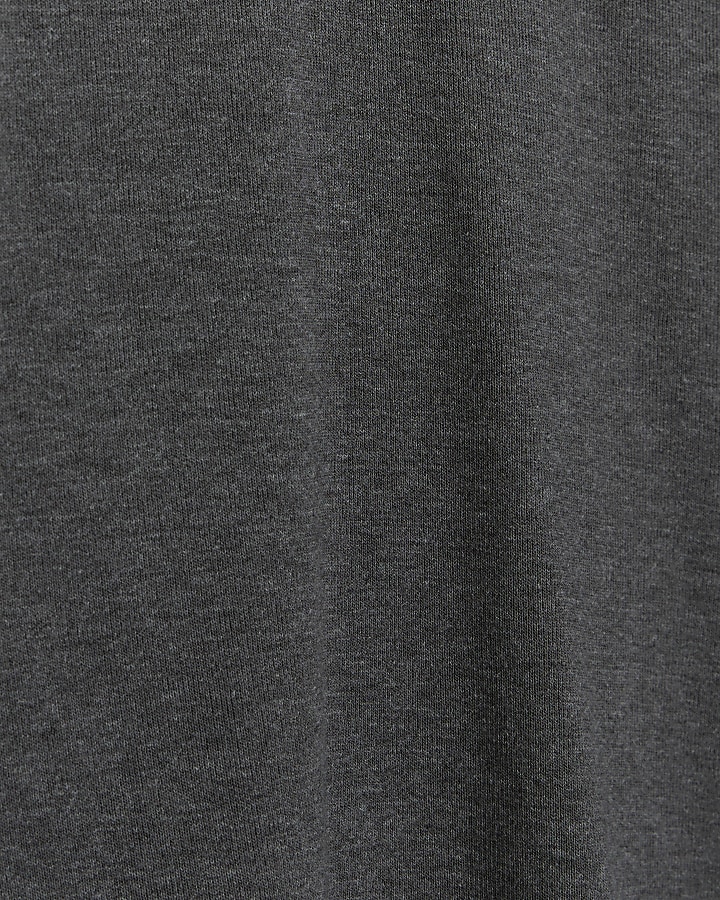 Grey batwing long sleeve top