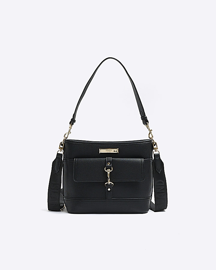 River island black cross body online bag