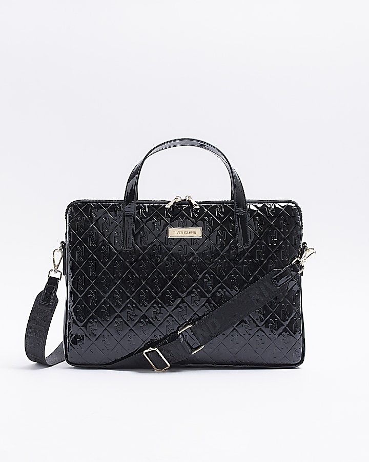 Black croc laptop case hot sale