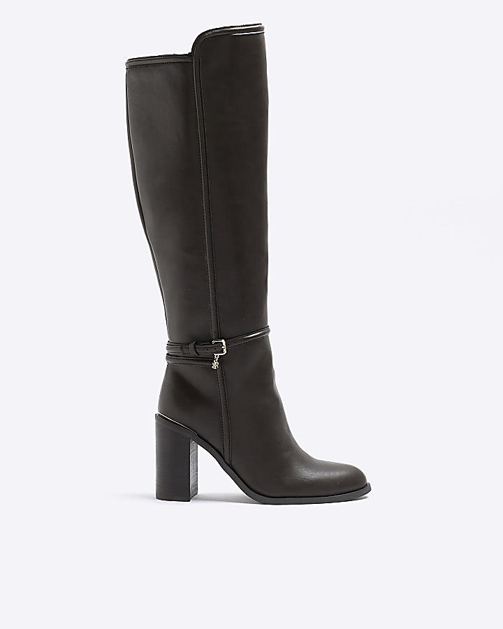 High leg sale heeled boots