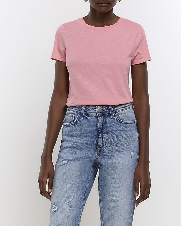 Pink short sleeve t-shirt