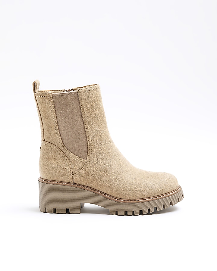 Beige ankle 2024 boots river island