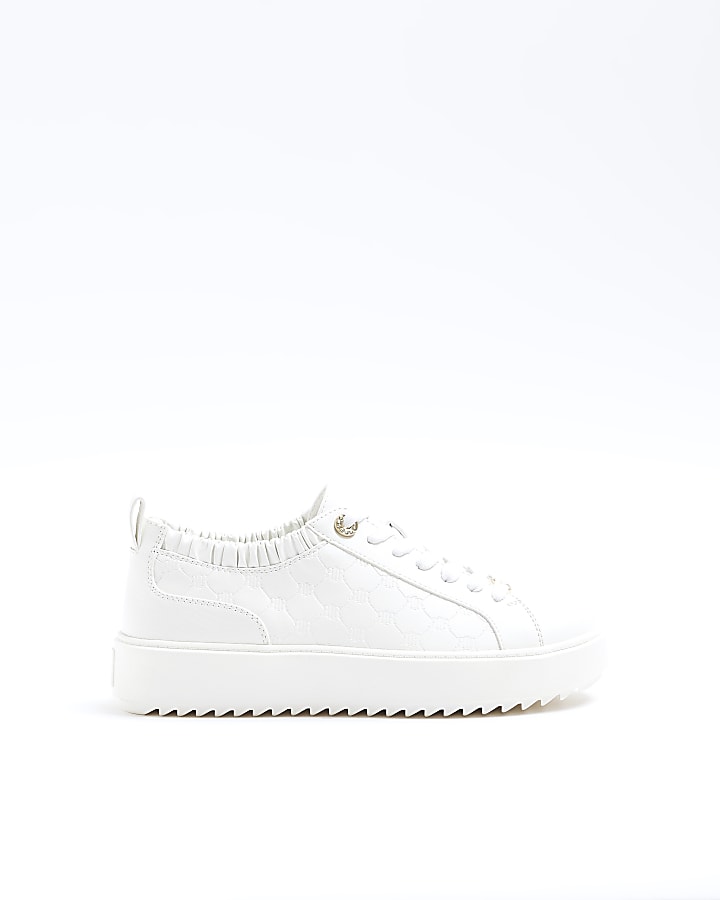 River island clearance white plimsolls