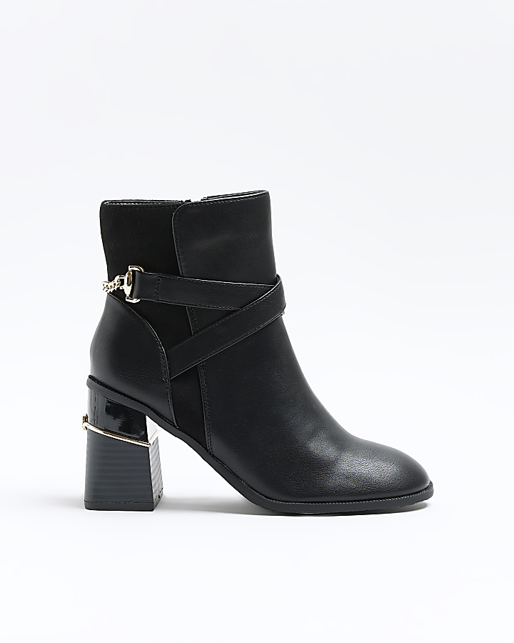 Block heel boots outlet wide fit