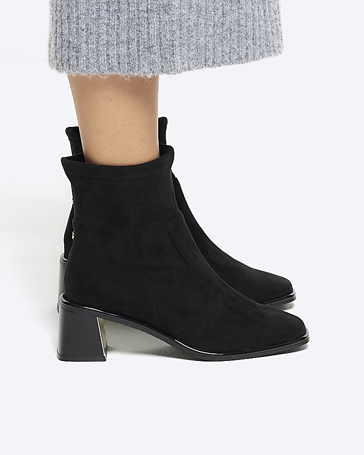 Black boots wide outlet fit