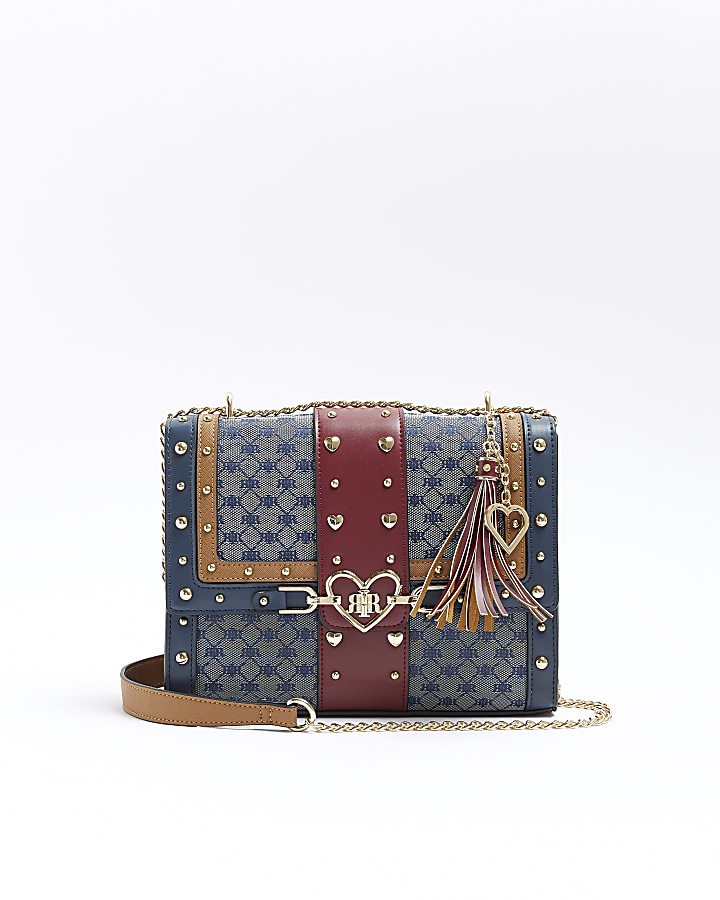 River island cheap navy bag