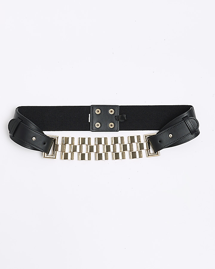 Black chain link belt
