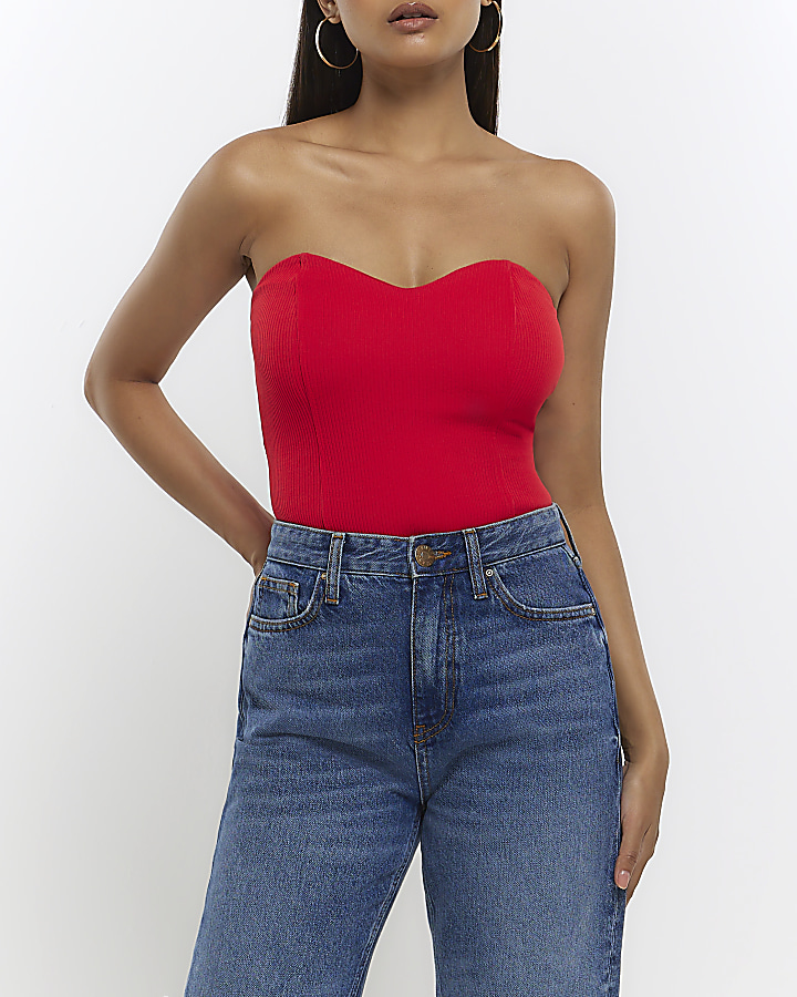 Ribbed Bandeau Top – The Slip