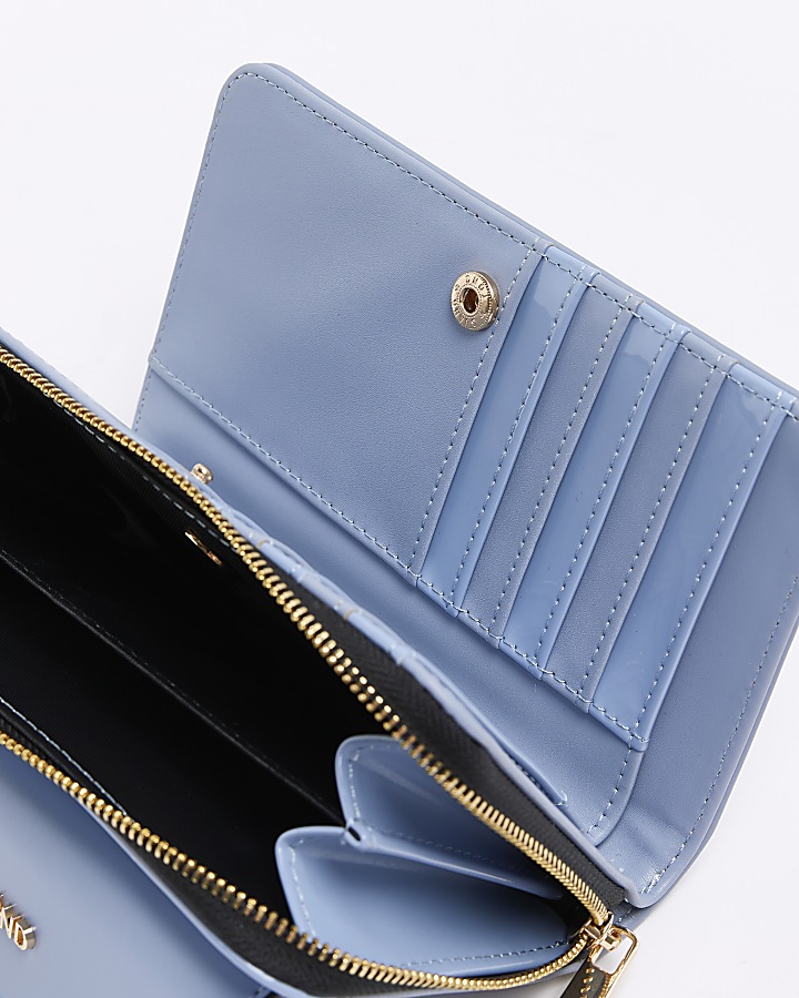 Blue envelope purse | River Island