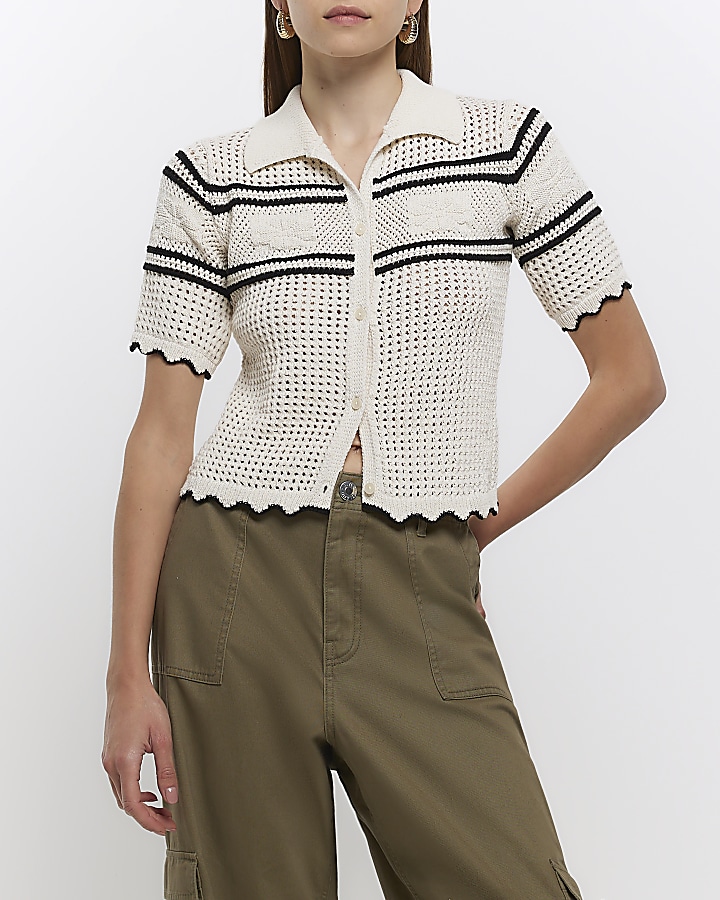 River island store crochet top