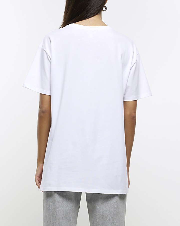 White chain t-shirt