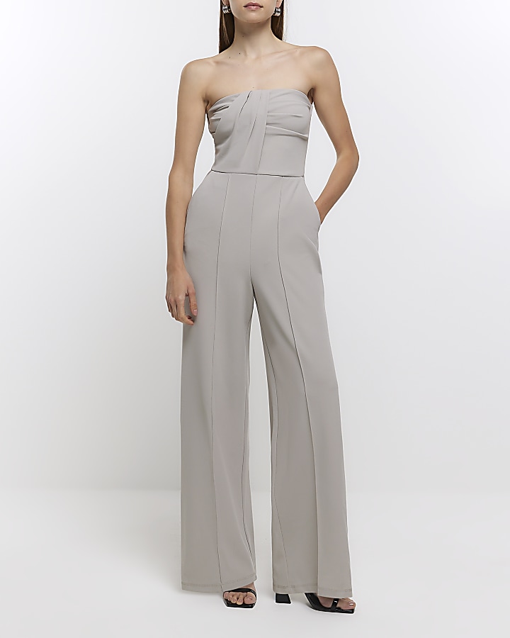 River island cheap grey jumpsuit