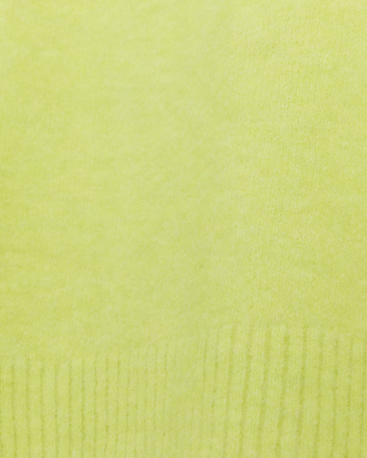 Lime green knitted jumper