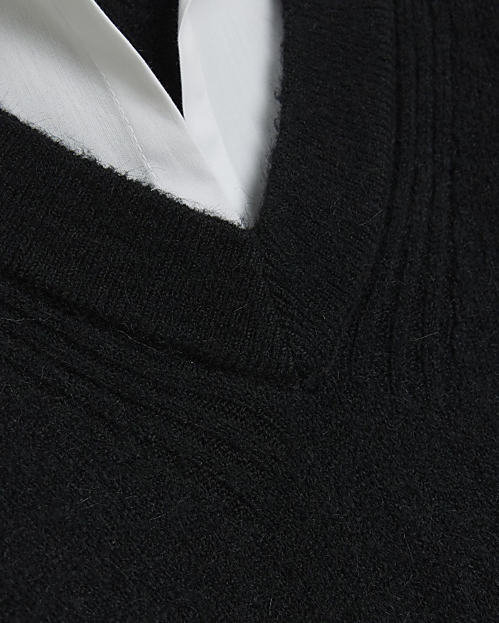 Black shirt hybrid jumper dress
