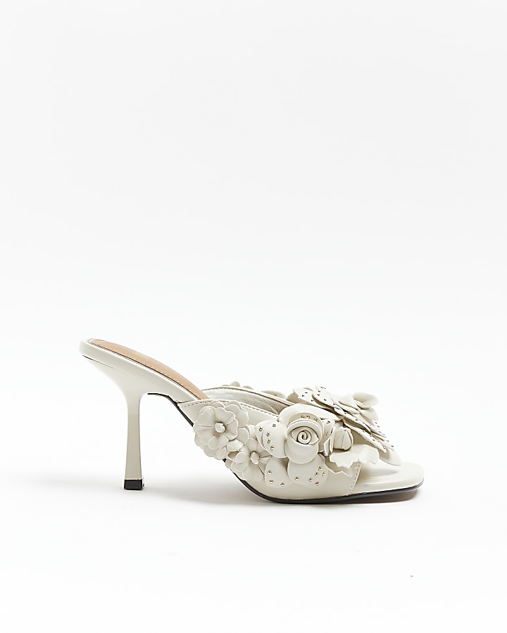 River island store white mules