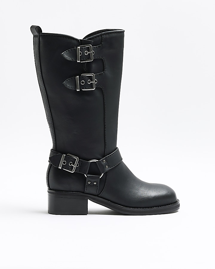 Womens biker boots deals river island