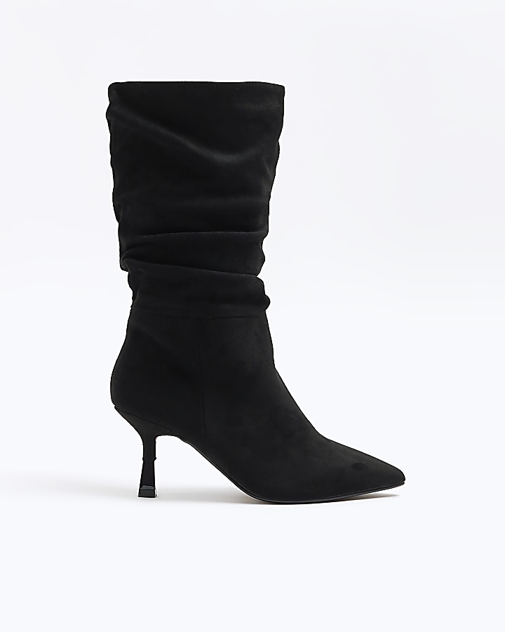 Black store slouch boots